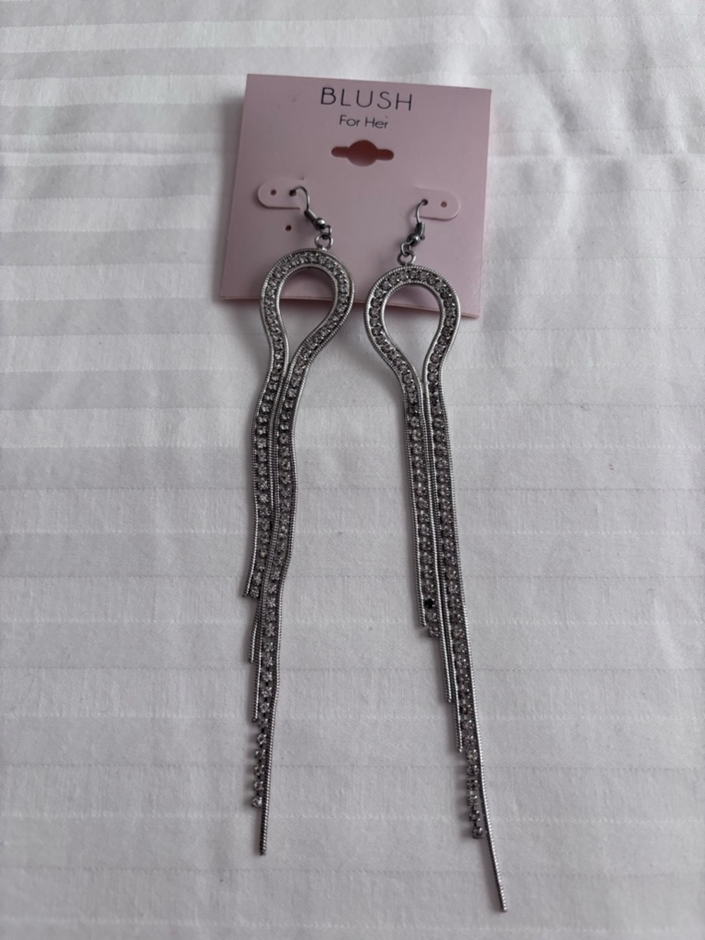 Silver Loop Dangle Earrings
